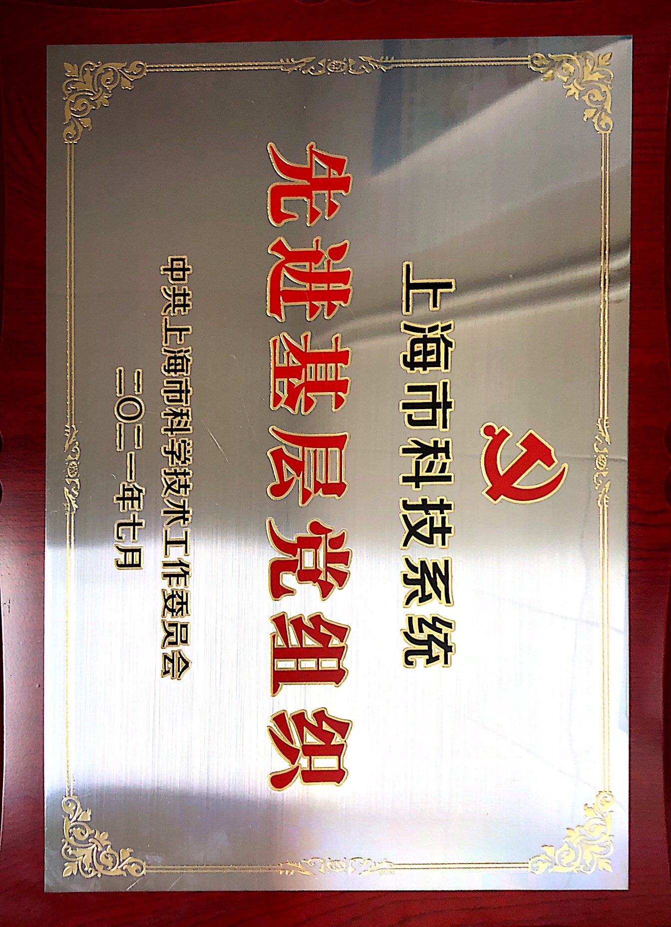 上海市科技系统先进基层党组织